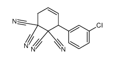 3-(3-Chloro-phenyl)-cyclohex-4-ene-1,1,2,2-tetracarbonitrile结构式