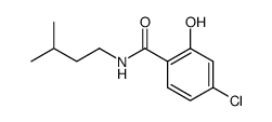 4-Chlor-2-hydroxy-benzoesaeure-isopentylamid结构式