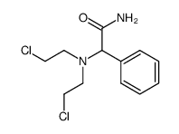 [bis-(2-chloro-ethyl)-amino]-phenyl-acetic acid amide结构式