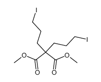 dimethyl bis(3-iodopropyl)malonate Structure