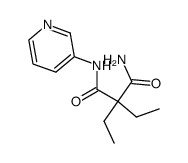 2,2-diethyl-N-[3]pyridyl-malonamide结构式