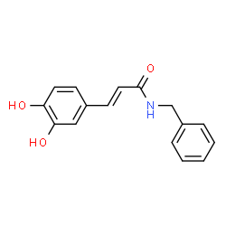 2-Propenamide, 3-(3,4-dihydroxyphenyl)-N-(phenylmethyl)- Structure