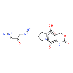 N-benzyloxycarbonylglycyl-proline diazomethyl ketone结构式