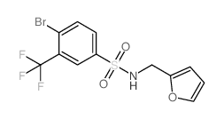 N-(呋喃-2-甲基)4-溴-3-三氟甲基苯磺酰胺图片
