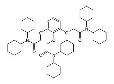 2-[2,3-bis[2-(dicyclohexylamino)-2-oxoethoxy]phenoxy]-N,N-dicyclohexylacetamide Structure