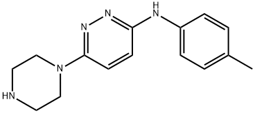 6-(Piperazin-1-yl)-N-(p-tolyl)pyridazin-3-amine Structure