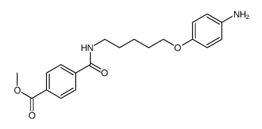 methyl 4-[5-(4-aminophenoxy)pentylcarbamoyl]benzoate结构式