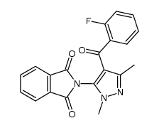2-[4-(2-fluorobenzoyl)-1,3-dimethyl-1H-pyrazol-5-yl]-1H-isoindole-1,3(2H)-dione结构式