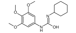 1-Cyclohexyl-3-(3,4,5-trimethoxyphenyl)ure Structure