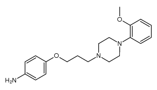 1-(4-aminophenoxy)-3-[N1-[N4-(2-methoxyphenyl)-piperazinyl]]propane结构式