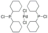 Dichlorobis(chlorodicyclohexylphosphine)palladium (II) structure