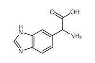 1H-Benzimidazole-5-aceticacid,alpha-amino-(9CI) structure