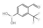 (4-Formyl-3-(trifluoromethyl)phenyl)boronic acid Structure