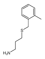 3-[(2-methylphenyl)methylsulfanyl]propan-1-amine结构式