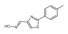 2-(p-tolyl)thiazole-4-carbaldehyde oxime结构式