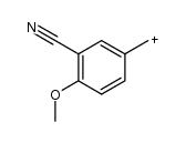 (3-cyano-4-methoxyphenyl)methylium结构式
