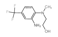2-[2-Amino(methyl)-4-(trifluoromethyl)anilino]-1-ethanol结构式