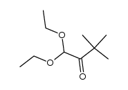 3,3-dimethyl-2-oxo-butyraldehyde diethylacetal结构式