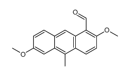 2,6-Dimethoxy-10-methyl-1-anthracenecarbaldehyde Structure