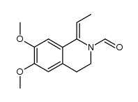 1-ethylidene-6,7-dimethoxy-3,4-dihydro-1H-isoquinoline-2-carbaldehyde Structure