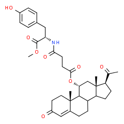 progesterone 11-succinyltyrosine methyl ester picture