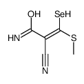 2-cyano-3-methylsulfanyl-3-selanylprop-2-enamide结构式