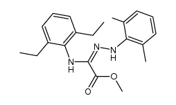 methyl [(2,6-diethylphenyl)amino][(2,6-dimethylphenyl)hydrazono]acetate Structure