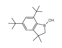 5,7-di-tert-butylhydroxy-3,3-dimethyl-1-boraindane Structure