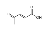 2-Pentenoic acid, 2-methyl-4-oxo-, (E)- (9CI) Structure