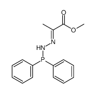 methyl 2-(diphenylphosphanylhydrazinylidene)propanoate Structure