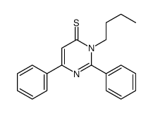 3-butyl-2,6-diphenylpyrimidine-4-thione Structure