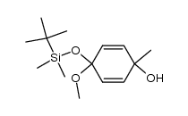 4-((tert-butyldimethylsilyl)oxy)-4-methoxy-1-methylcyclohexa-2,5-dienol Structure