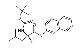 (S)-tert-butyl (4-methyl-1-(naphthalen-2-ylamino)-1-oxopentan-2-yl)carbamate Structure