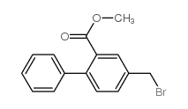 4bromomethylbiphenyl-2-carboxylic acid methyl ester structure