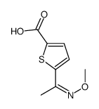 5-(1-Methoxyiminoethyl)-2-thiophenecarboxylic acid Structure
