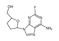 2-fluoro-2',3'-dideoxyadenosine Structure