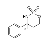 (+/-)-4-deuterio-4-phenyl-tetrahydro-1,2,3-oxathiazine-2,2-dioxide Structure