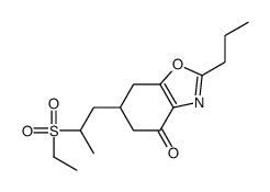 6-(2-ethylsulfonylpropyl)-2-propyl-6,7-dihydro-5H-1,3-benzoxazol-4-one结构式