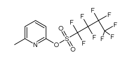 6-methylpyridin-2-yl 1,1,2,2,3,3,4,4,4-nonafluorobutane-1-sulfonate结构式