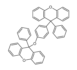 9-phenyl-9-(4-((9-phenyl-9H-xanthen-9-yl)oxy)phenyl)-9H-xanthene结构式