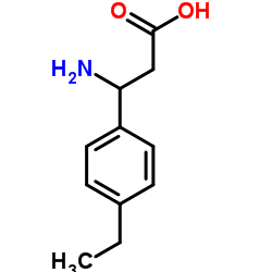 3-氨基-3-(4-乙基苯基)丙酸结构式