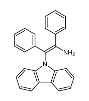 (Z)-N-(2-amino-1,2-diphenylethenyl)carbazole结构式