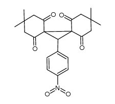 3,3,10,10-tetramethyl-13-(4-nitrophenyl)dispiro[5.0.57.16]tridecane-1,5,8,12-tetraone Structure