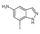 7-iodo-1H-indazol-5-amine结构式