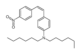 N,N-dihexyl-4-[2-(4-nitrophenyl)ethenyl]aniline结构式