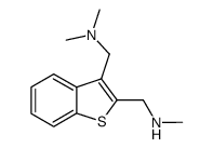 (3-Dimethylaminomethyl-benzo[b]thiophen-2-ylmethyl)-methyl-amine结构式