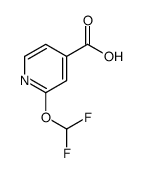 2-(difluoromethoxy)isonicotinic acid structure