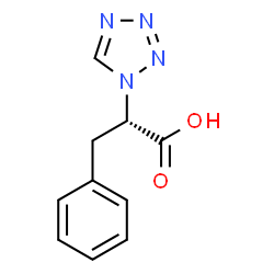 (2S)-3-phenyl-2-(1H-tetraazol-1-yl)propanoic acid structure