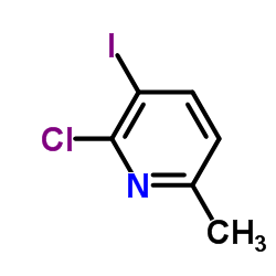 2-Chloro-3-iodo-6-methylpyridine Structure