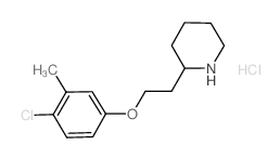 2-[2-(4-Chloro-3-methylphenoxy)ethyl]piperidine hydrochloride Structure